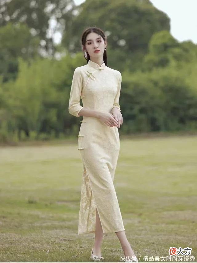 【时尚一点】越来越抵挡不住粉红色旗袍裙了，看到就想试穿一下，大家觉得好看吗