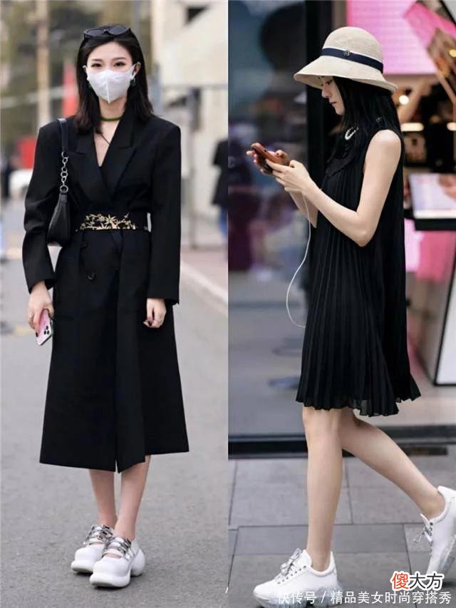 【时尚一点】太古里女生是真会穿，裙子与“运动鞋”搭配时髦又有女人味，好美