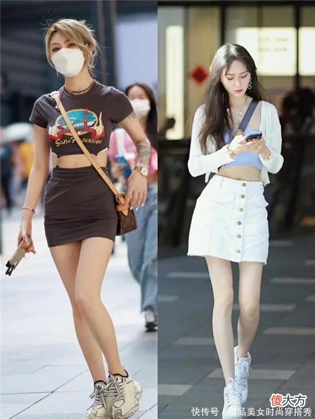 【时尚一点】太古里女生是真会穿，裙子与“运动鞋”搭配时髦又有女人味，好美