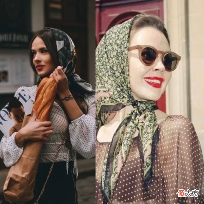 【时尚一点】真正优雅的中年女人，一条丝巾可以搭出100种时髦，看着就好高级
