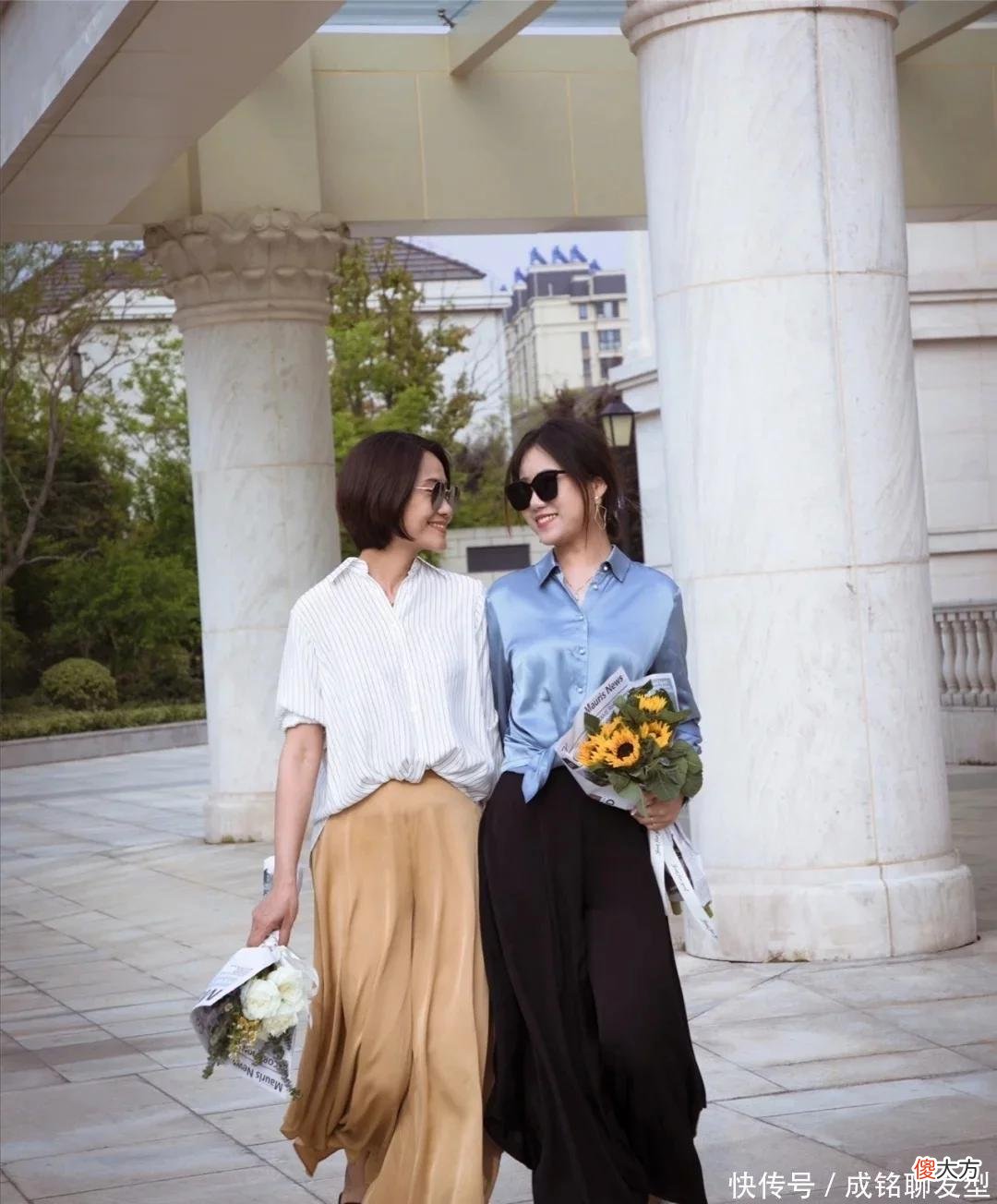 【时尚一点】陪妈妈一起变美，这些神仙母女的穿搭太有范，时尚大方又有活力