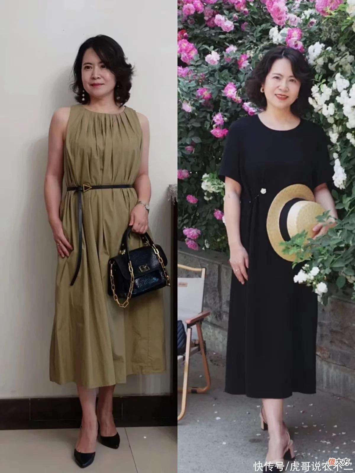 【时尚一点】50岁女人买裙子，选“纯色”还是“花色”，看完潮人示范再决定