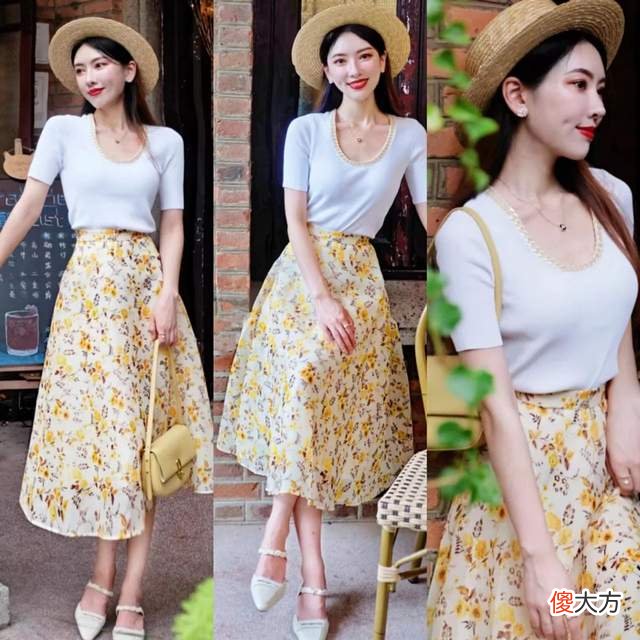 【时尚一点】夏天还是“碎花裙”时髦！背心、T恤、衬衫都能搭，好看不沉闷
