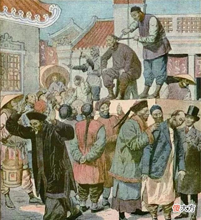 【历史故事】清末民初剪辫子：图2汉人被迫剪掉清朝辫子，图5是皇帝的辫子