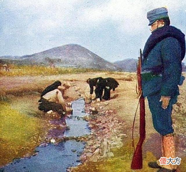 【历史故事】上色老照片：1905年日俄战争期间的日本军人