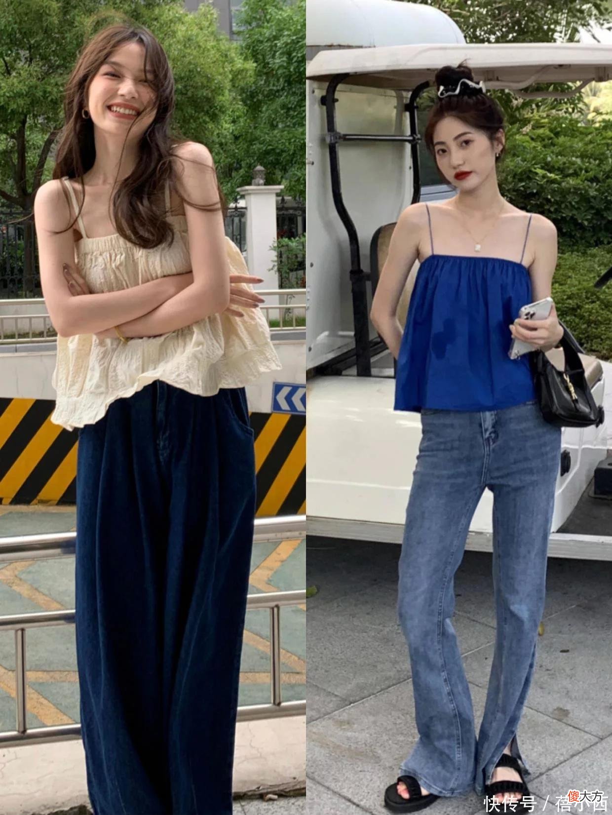 【时尚一点】吊带衫怎么穿才能性感又得体？模仿这4款搭配，出街回头率爆表
