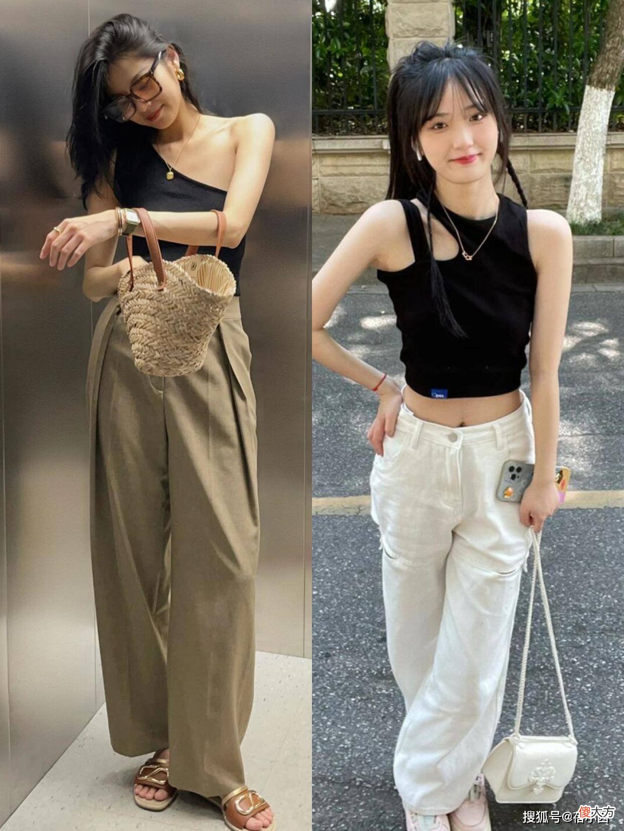 【时尚一点】四款吊带衫造型解析，吊带衫的下装让我们分分钟变身辣妹