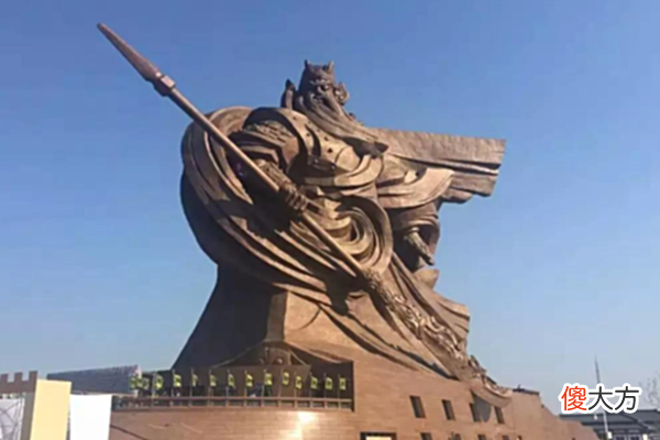 【历史故事】湖北荆州巨型关公像最新情况：外观铜片已经拆粗，只剩下钢架