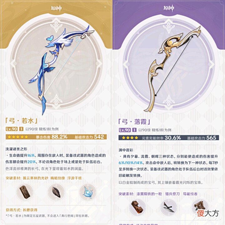 【游戏迷】原神资讯:下版本武器池曝光,和璞鸢+若水,夜兰挂水能力加强?