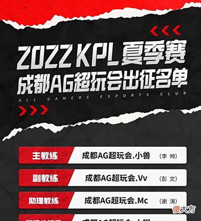 【游戏迷】之前AG的赛训组是“烂”!那么对夏季赛AG的赛训组,你又怎么看?