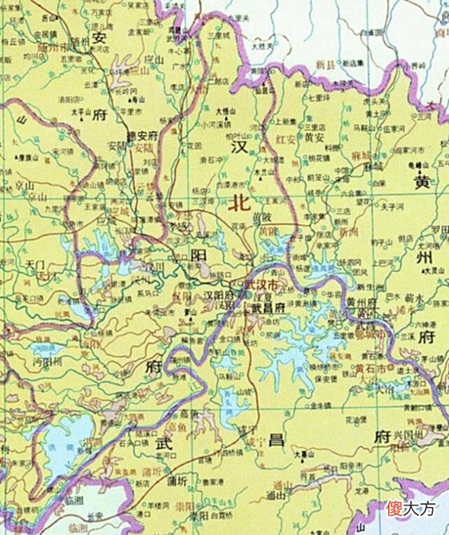 【历史故事】清朝湖北区域10府地图：现在湖北的13市州原来属于哪个府？