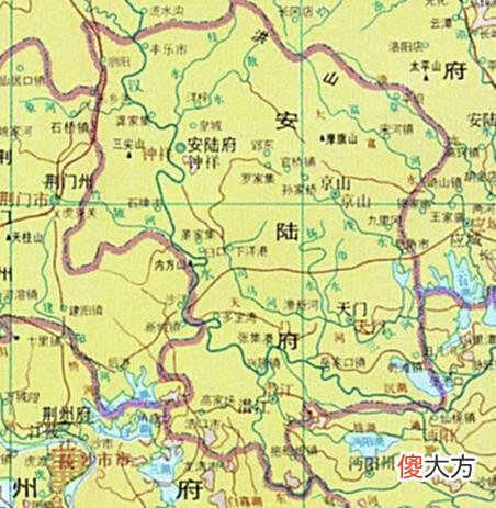 【历史故事】清朝湖北区域10府地图：现在湖北的13市州原来属于哪个府？
