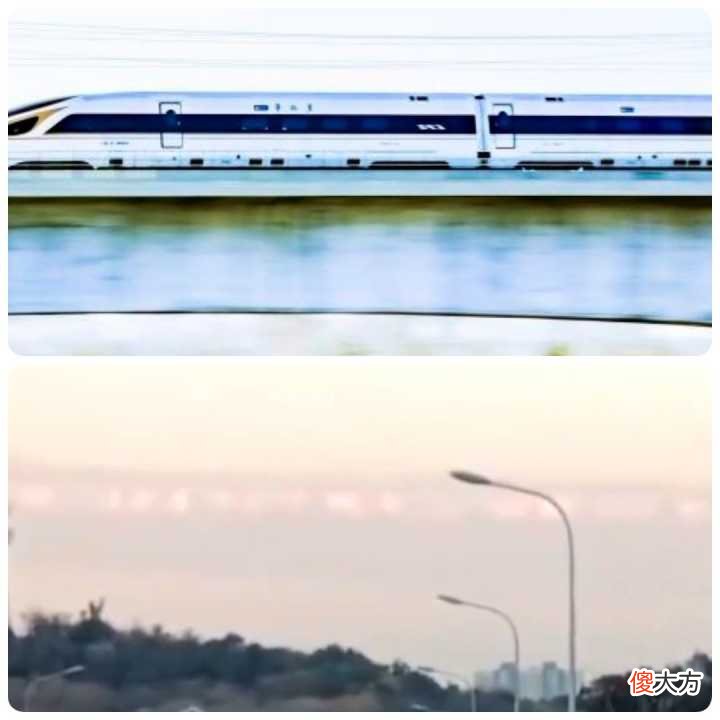 无锡海市蜃楼出现“空中列车”，空中一辆火车在飞驰，实景并不远