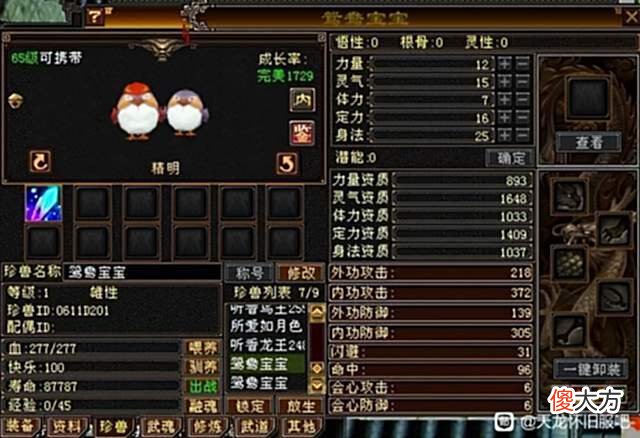【游戏世界】天龙怀旧服：老玩家连生5对65级鸳鸯宝宝，只有一只过2000？难受