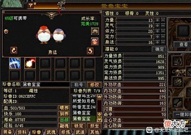 【游戏世界】天龙怀旧服：老玩家连生5对65级鸳鸯宝宝，只有一只过2000？难受