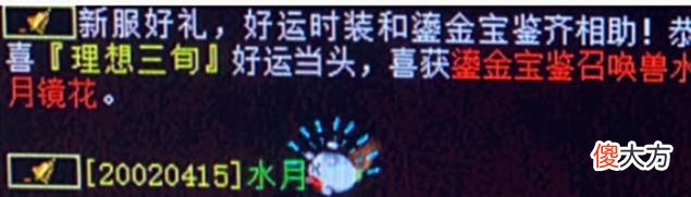 【游戏世界】大话西游2：真有幸运号这个说法？买了个号被系统送了只水月镜花