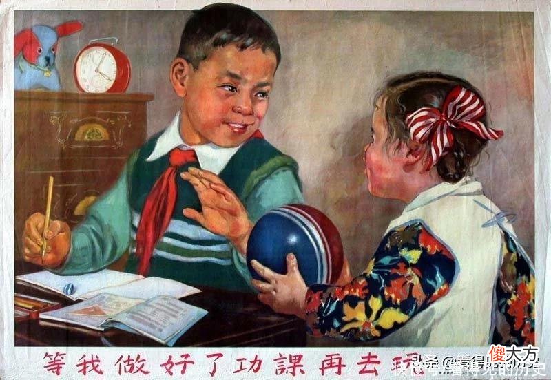 【历史故事】50年代的宣传画 用实际行动保持红领巾的光荣