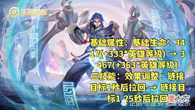 【游戏世界】正式服2号7名英雄调整，盾山削弱有望出场，攻装吕布无解开团