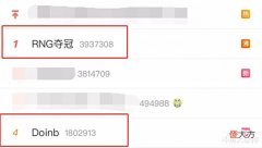 【游戏迷】RNG夺冠登上热搜,Doinb深夜同样登上热搜,粉丝纷纷力挺Doinb!