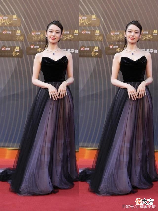 【时尚一点】黑色吊带长裙礼服造型借鉴女明星礼服造型，高级感十足