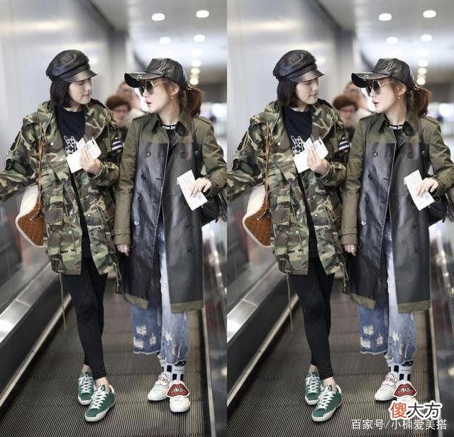 【就爱时尚】薛佳凝的大衣造型军绿色大衣如何选择，看胡歌前女友薛佳凝的造型