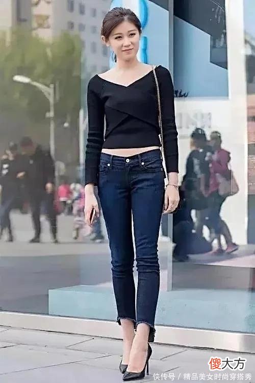 【就爱时尚】正点靓女穿搭紧身牛仔裤 性感迷人 街拍美图合集分享展示