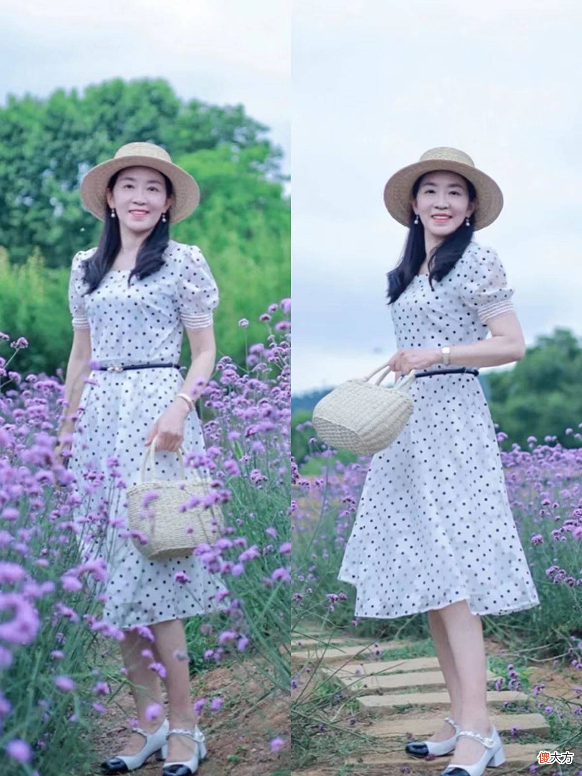 【时尚一点】50+妈妈该有的裙装打扮，“过膝长度+显贵色”，优雅又时尚！