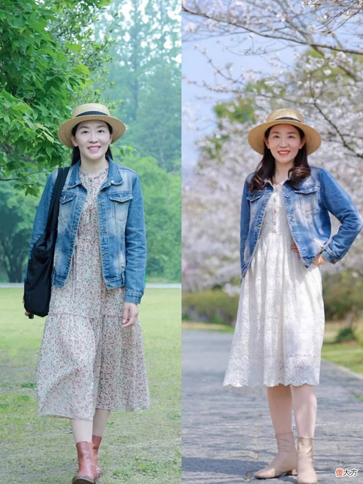 【时尚一点】这才是50＋妈妈该有的裙装打扮，“过膝长度＋显贵色”，优雅又时尚