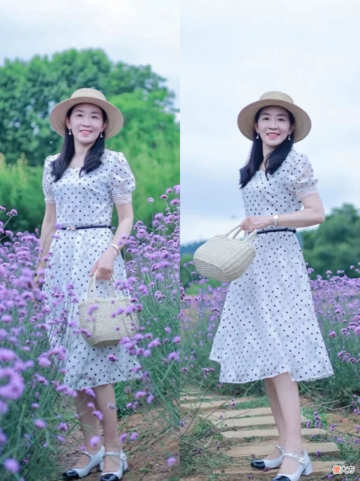 【时尚一点】这才是50＋妈妈该有的裙装打扮，“过膝长度＋显贵色”，优雅又时尚