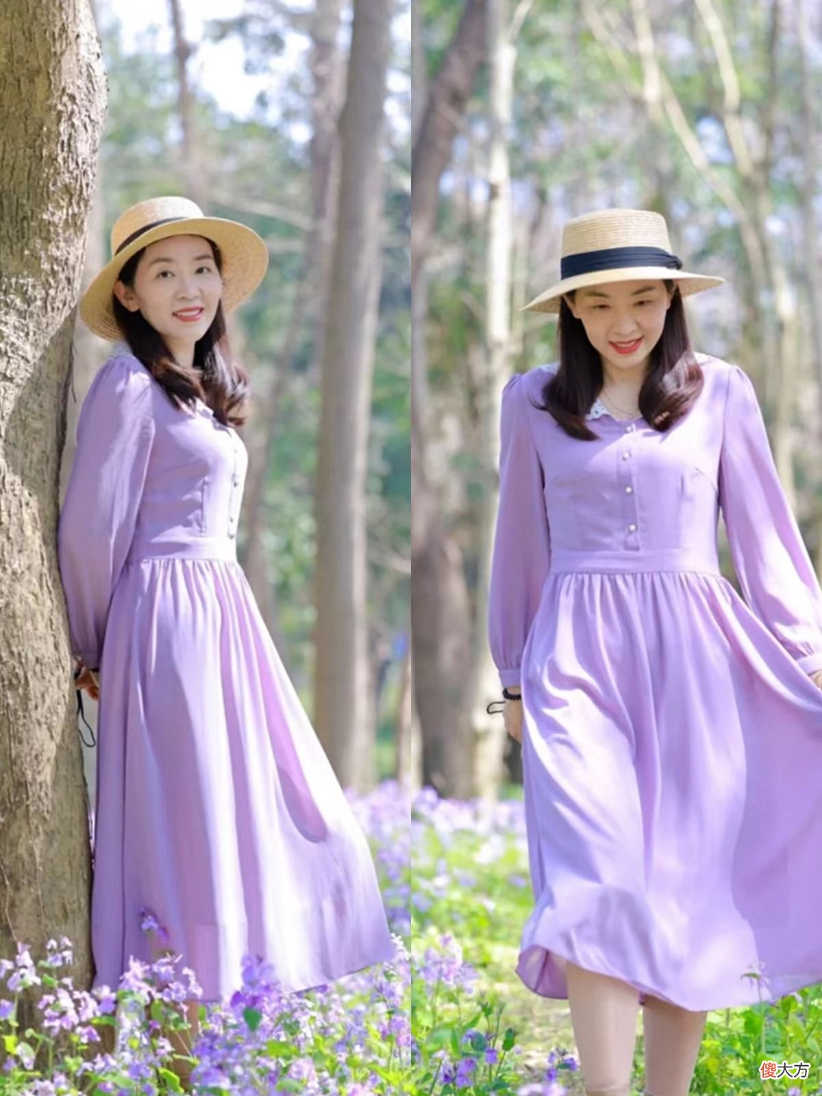【时尚一点】这才是50＋妈妈该有的裙装打扮，“过膝长度＋显贵色”，优雅又时尚