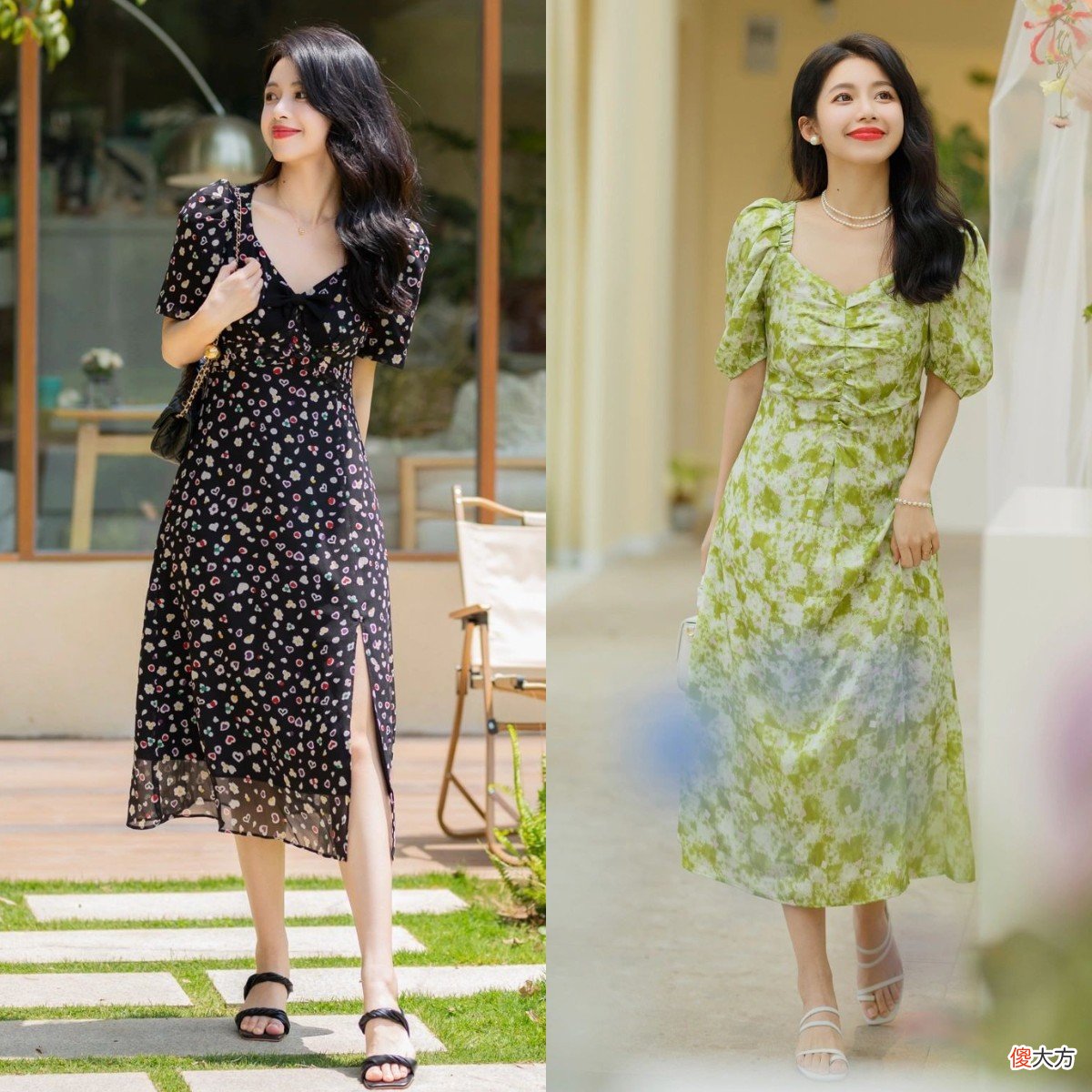 【时尚一点】小个子不穿高跟鞋，也能显高！试试：低跟鞋＋裙子，显高有女人味