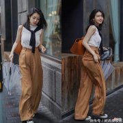 【时尚一点】“阔腿裤”才是最遮肉的神器，学她们的搭配技巧，轻松显高显瘦