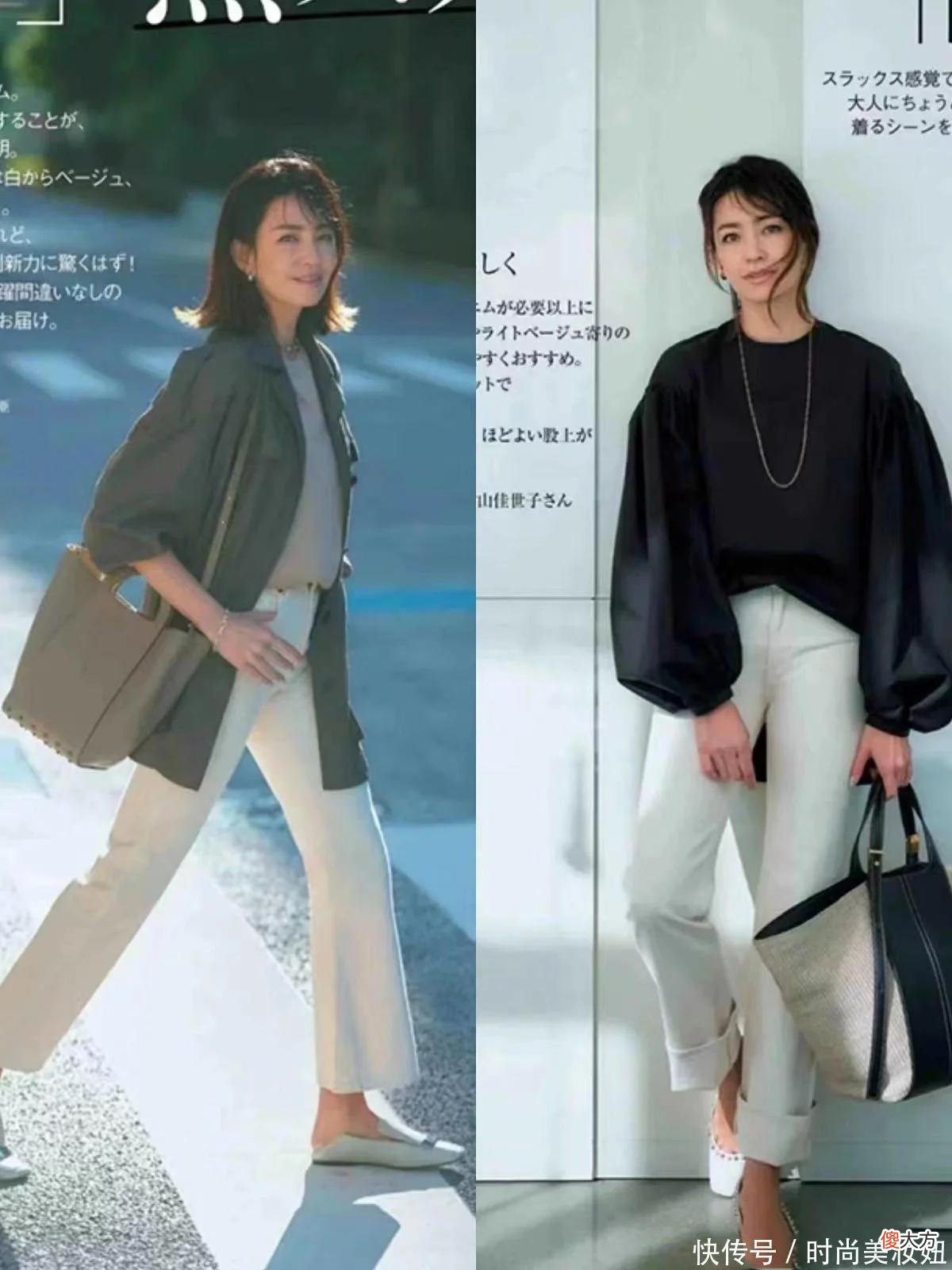 【时尚一点】50岁以上的女人，穿小白裤要露脚踝，遮肉显瘦又优雅大方