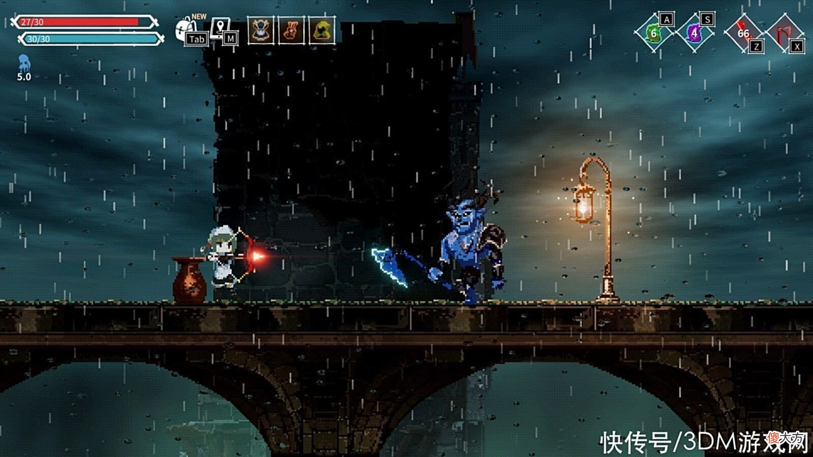 【游戏世界】恶魔城像素动作《失落的遗迹》6月6日登陆PS4/XB1/NS
