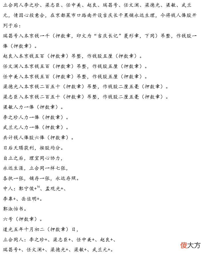 【历史故事】古代晋商用印的研究