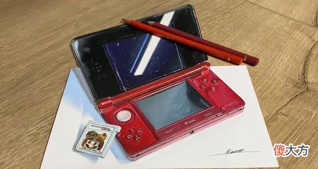 【游戏世界】立体画高手描绘任天堂3ds掌机角度变化惊人