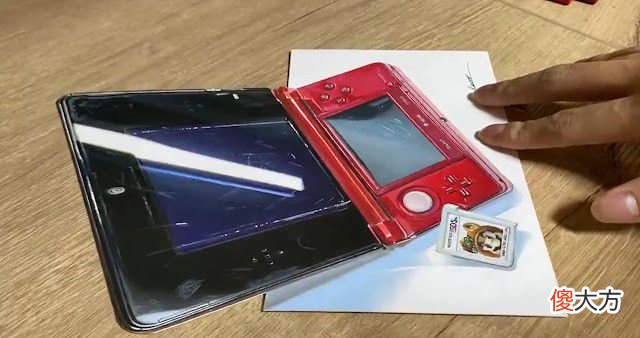 【游戏世界】立体画高手描绘任天堂3ds掌机角度变化惊人