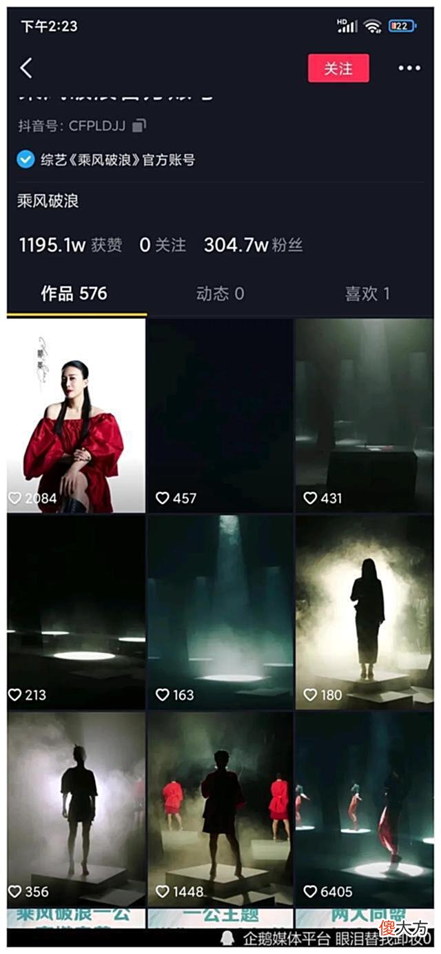 【游戏迷】乘风破浪官方账号，有人点赞只有几百几千，王心凌视频点赞几十万