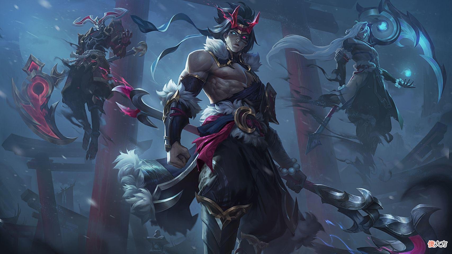 【游戏世界】LOL新皮肤：俄洛伊净化腥红之月，女警拿起通碧，灰烬潘森出炉！
