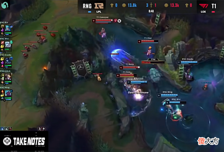【游戏世界】《英雄联盟》MSI简评，RNG大战T1第三场，执着格温的faker背锅