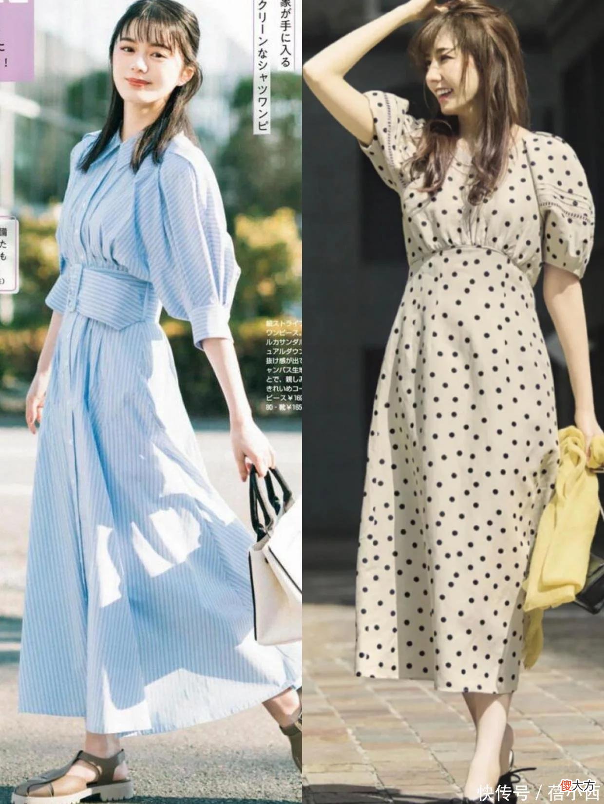 【时尚一点】你与女神的差距，或许只差一条“连衣裙”，来看日系博主穿搭示范