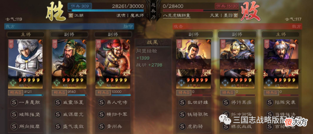 【游戏世界】三国志战略版老五虎新玩法1打多完成多穿的操作