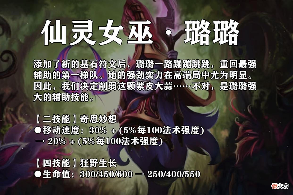 【游戏世界】LOL手游：剑圣喜提增强，但璐璐被削弱，“璐剑组合”还能玩吗？