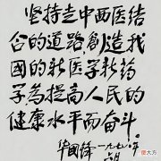 【爱历史】华国锋35字的题字，不仅具有前瞻性，而且堪称书坛之“绝唱”