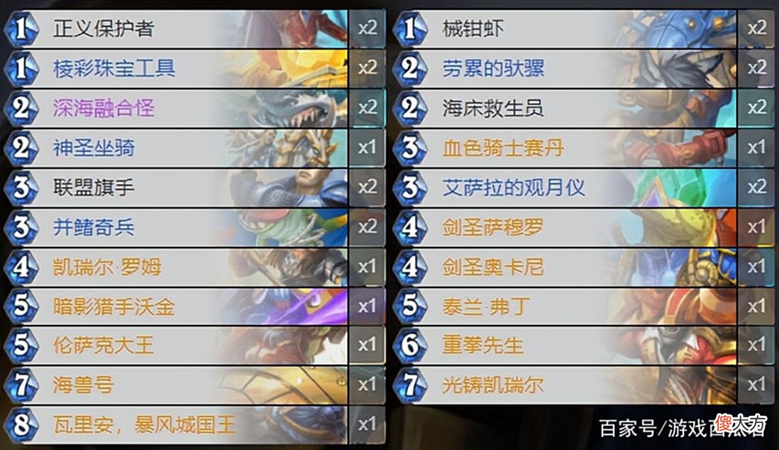 【游戏世界】炉石传说：骑士最稳卡组，污手骑，比的就是厚度
