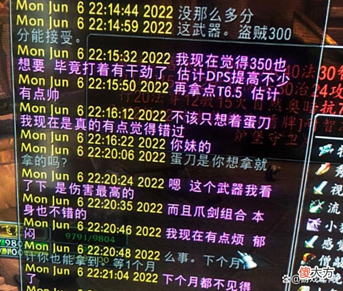 【游戏世界】魔兽怀旧服：DKP凄惨小黄人，憋分至今想拿蛋刀，公会却不打BT了