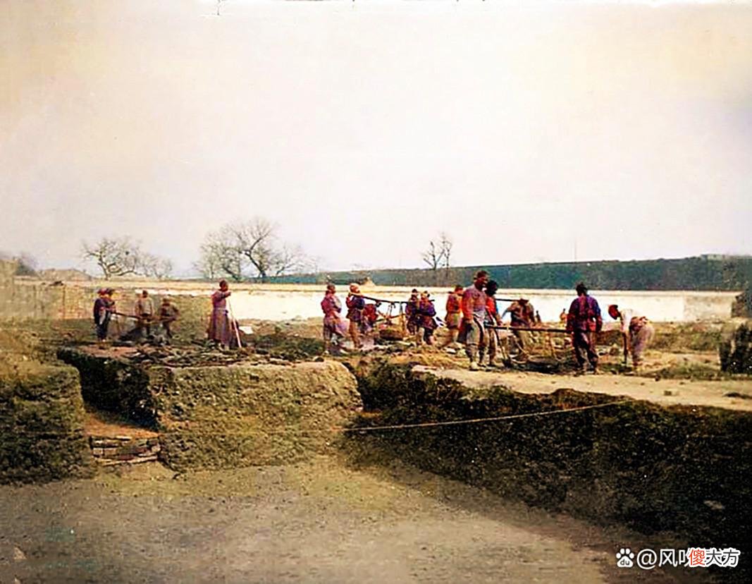 【爱历史】22张百年老照片，再现1904年北京东交民巷的一处建筑工地