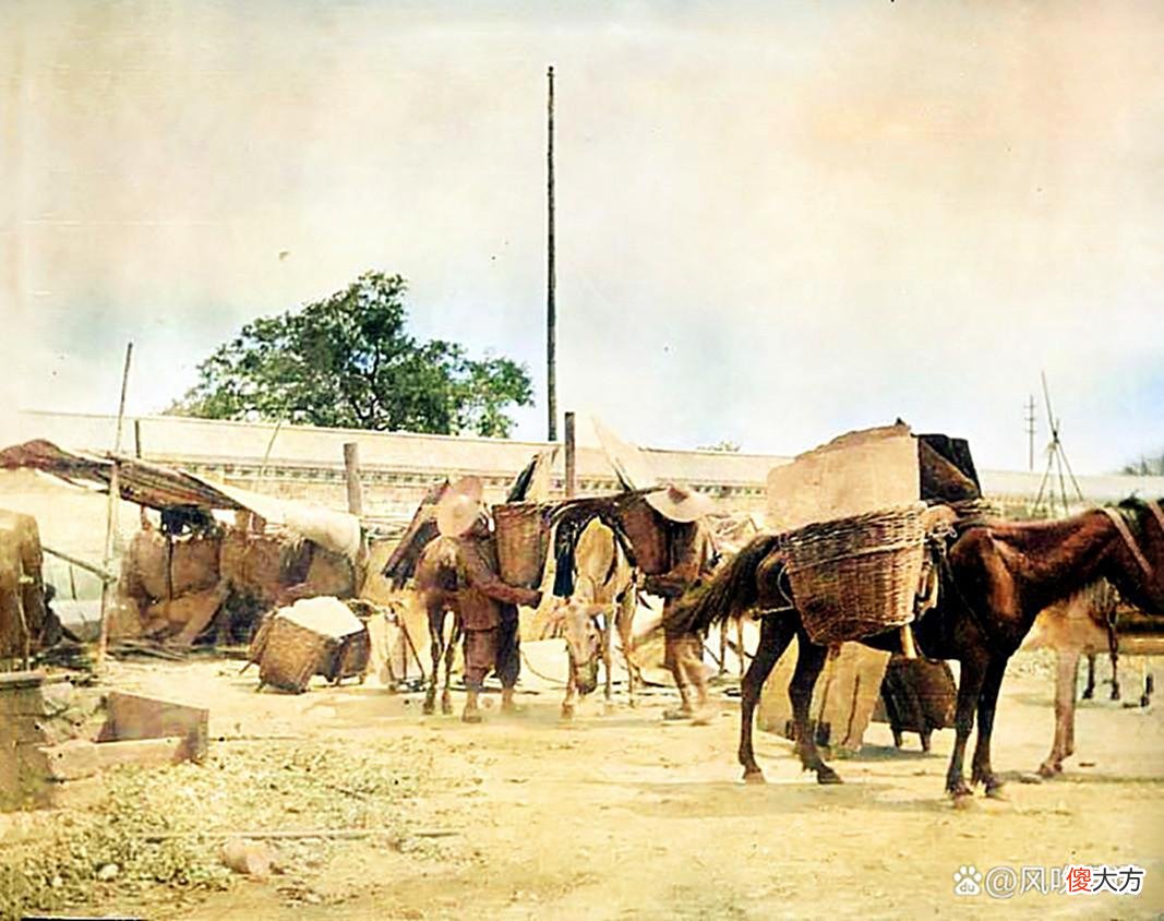 【爱历史】22张百年老照片，再现1904年北京东交民巷的一处建筑工地