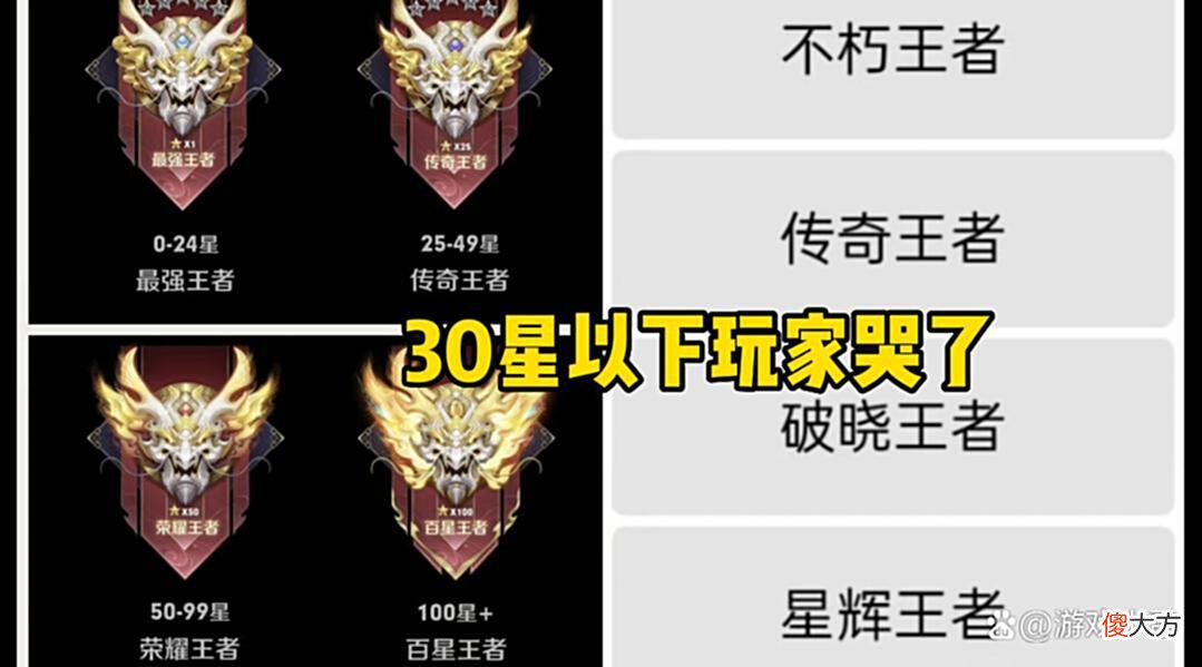 【游戏迷】S28新赛季段位继承变更,30星以下玩家哭了,虞姬、盾山双喜临门