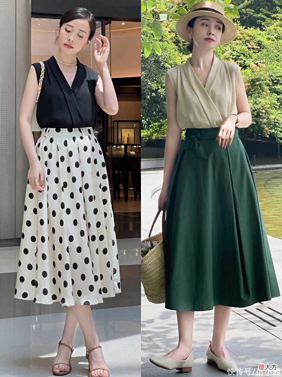 【时尚一点】夏季建议30+女性多穿“半身裙”，搭配针织衫、t恤，优雅到骨子里